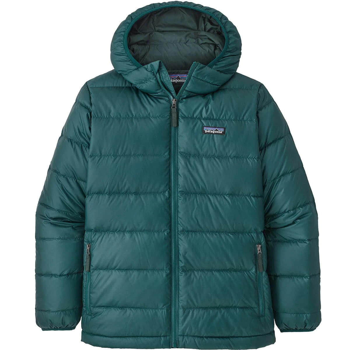 PATAGONIA BOYS' HILOFT DOWN SWEATER HOODY DARK BOREALIS GREEN 22 1 PATAGONIA BOYS' HILOFT DOWN SWEATER HOODY DARK BOREALIS GREEN 22