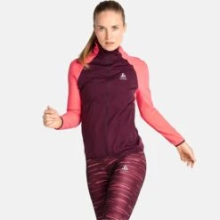 ODLO ZEROWEIGHT PRO WARM HYBRID JACKET W SIESTA/WINETASTING 22 7 ODLO ZEROWEIGHT PRO WARM HYBRID JACKET W SIESTA/WINETASTING 22 -Vêtements De Ski Boutique 9 101748 zeroweight pro warm hybrid jkt siesta winetasting 313201 30763 03