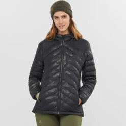 SALOMON TRANSITION DOWN HOODIE W BLACK/HE 22 10 SALOMON TRANSITION DOWN HOODIE W BLACK/HE 22 -Vêtements De Ski Boutique 9 102630 transition down hoodie w black he lc1603700 02