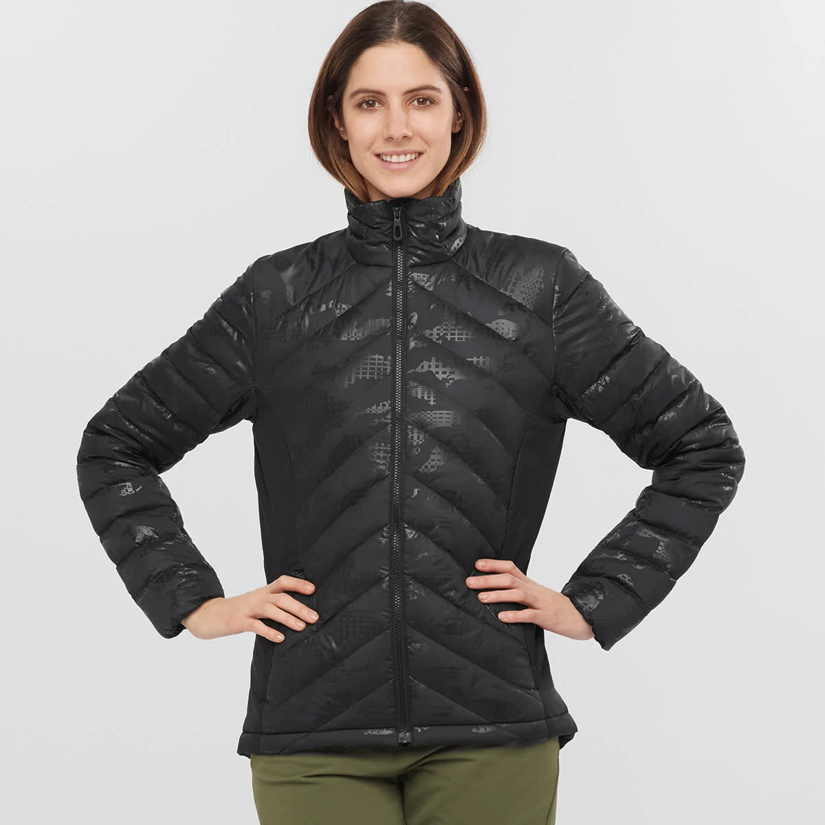 SALOMON TRANSITION DOWN JKT W BLACK/HE 22 2 SALOMON TRANSITION DOWN JKT W BLACK/HE 22 – Image 2