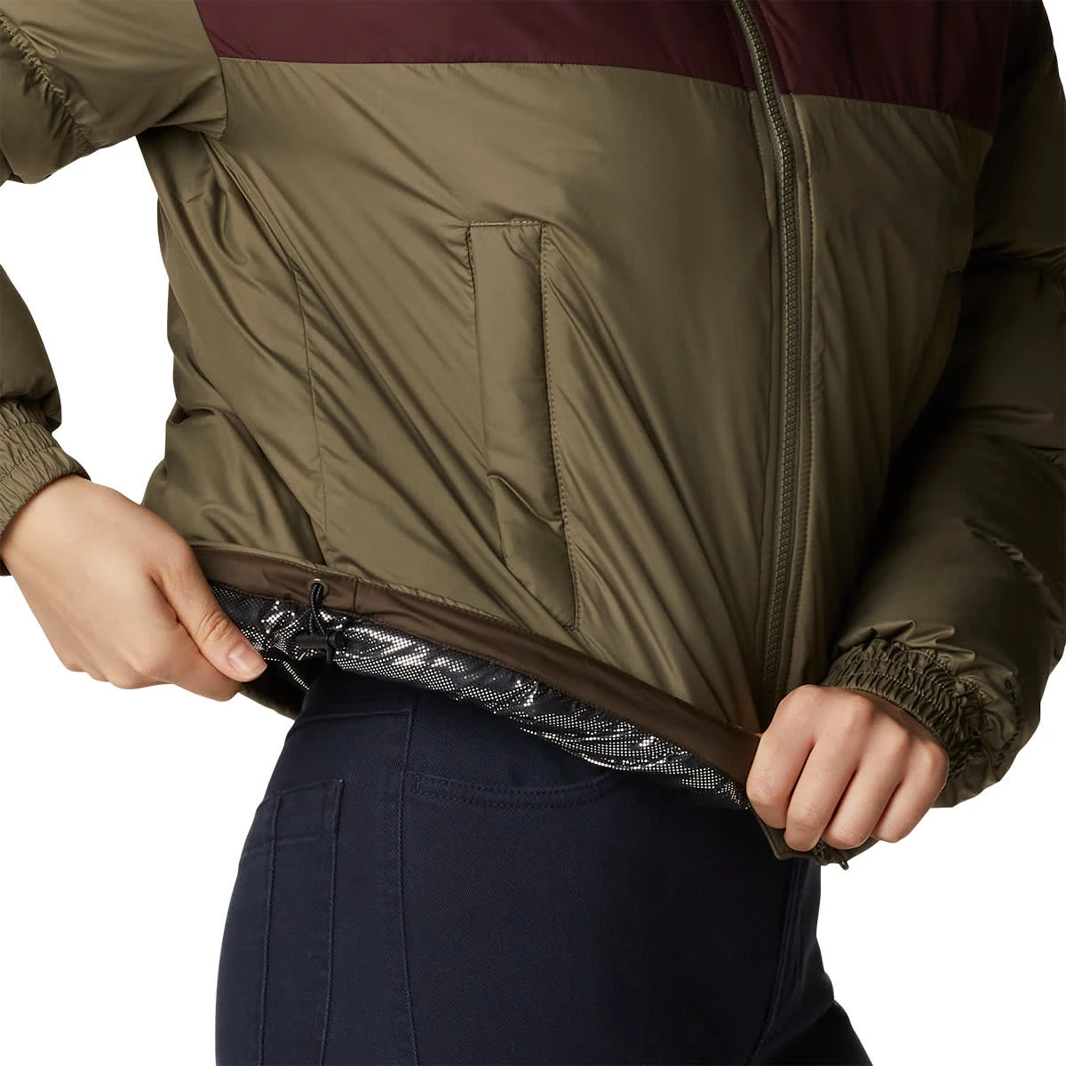 COLUMBIA PIKE LAKE CROPPED JACKET W STONE GREEN/MALBEC/OLIVE GREEN 22 7 COLUMBIA PIKE LAKE CROPPED JACKET W STONE GREEN/MALBEC/OLIVE GREEN 22 – Image 7