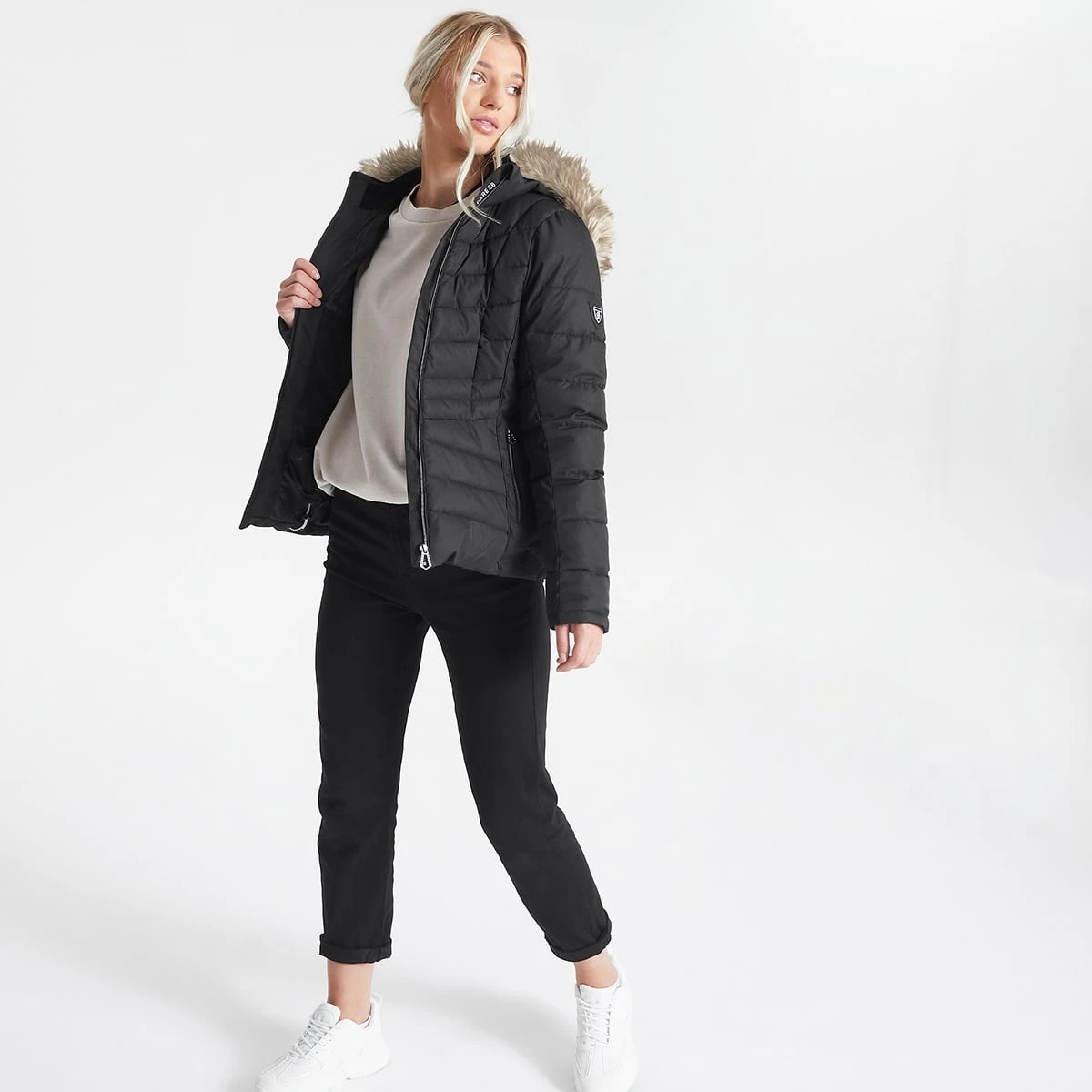 DARE 2B GLAMORIZE II JKT BLACK/NATFUR 22 7 DARE 2B GLAMORIZE II JKT BLACK/NATFUR 22 – Image 7