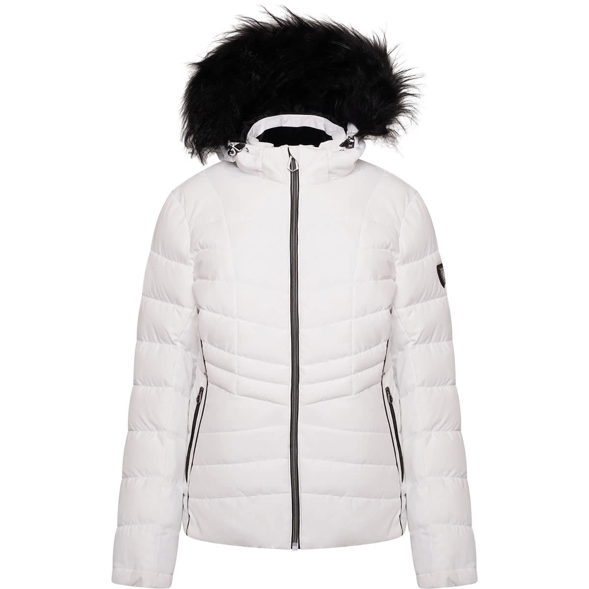 DARE 2B GLAMORIZE II JKT WHITE/BLKFUR 22 1 DARE 2B GLAMORIZE II JKT WHITE/BLKFUR 22