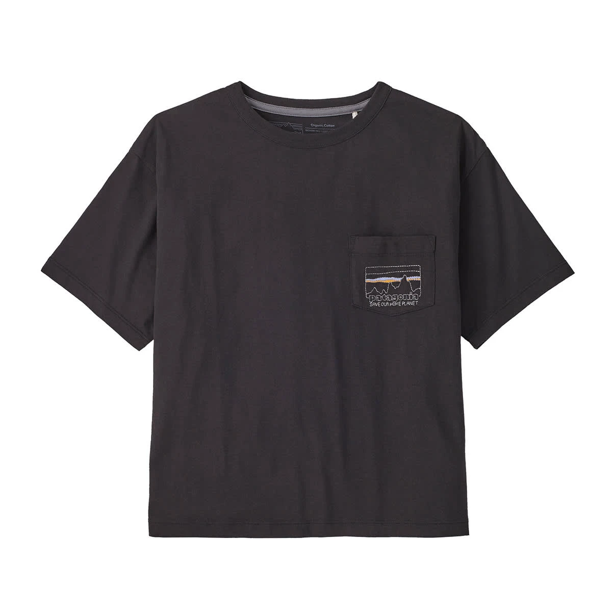 PATAGONIA W'S '73 SKYLINE ORGANIC EASY CUT POCKET TEE BLACK 23 2 PATAGONIA W'S '73 SKYLINE ORGANIC EASY CUT POCKET TEE BLACK 23 – Image 2