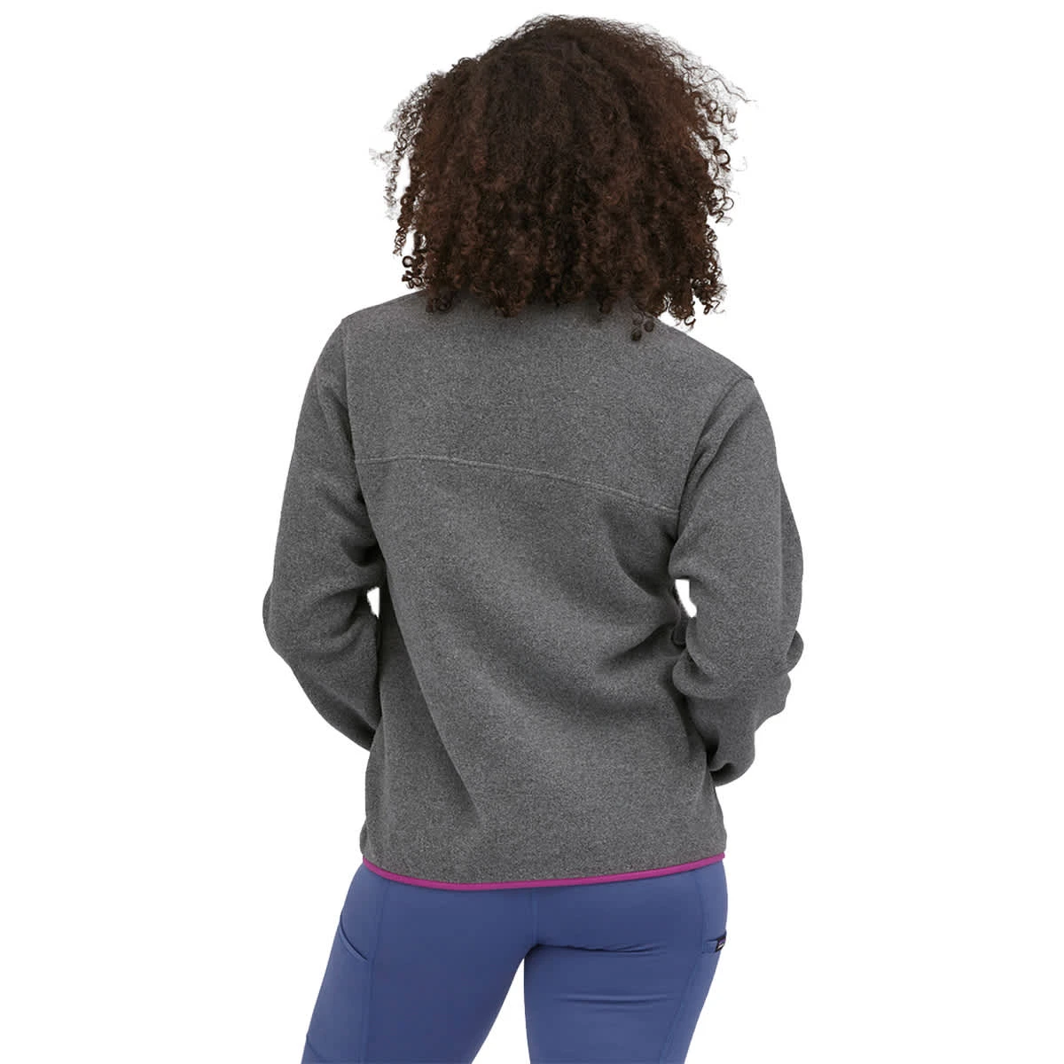 PATAGONIA W'S LW SYNCH SNAP-T P/O NICKEL W/AMARANTH PINK 23 3 PATAGONIA W'S LW SYNCH SNAP-T P/O NICKEL W/AMARANTH PINK 23 – Image 3