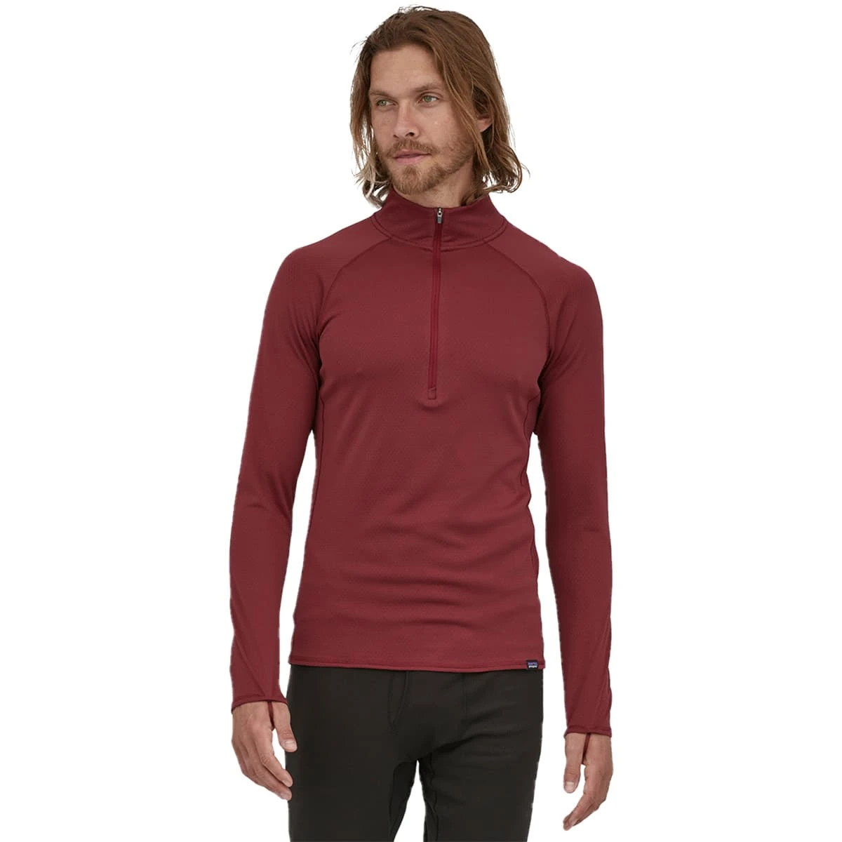 PATAGONIA M'S CAPILENE MIDWEIGHT ZIP NECK SEQUOIA RED 23 2 PATAGONIA M'S CAPILENE MIDWEIGHT ZIP NECK SEQUOIA RED 23 – Image 2