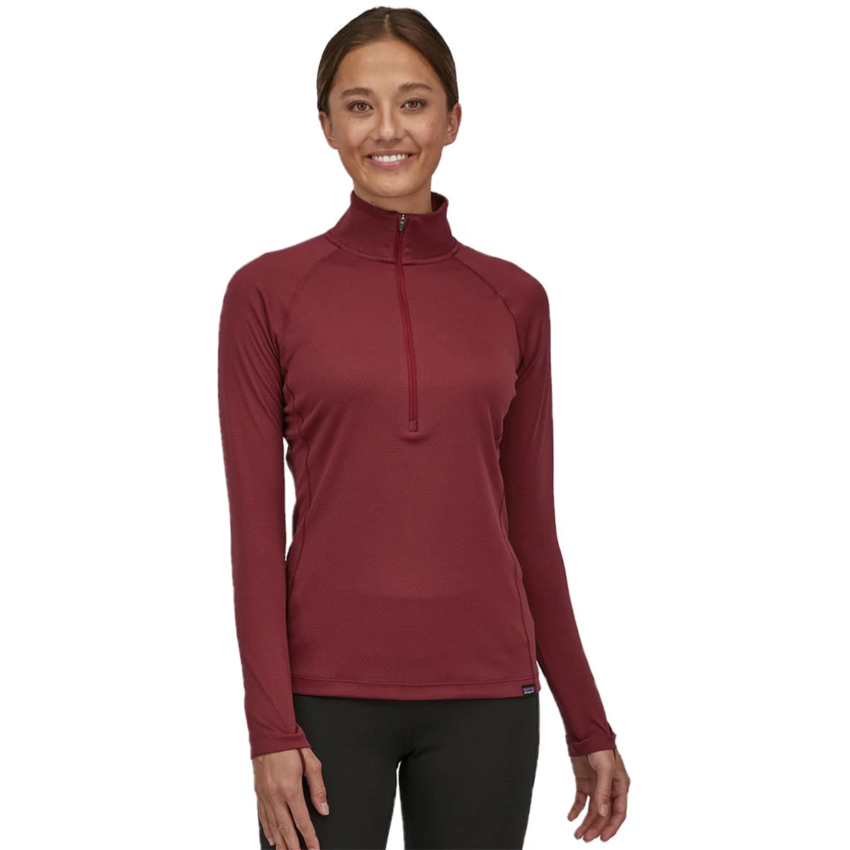 PATAGONIA W'S CAPILENE MIDWEIGHT ZIP NECK SEQUOIA RED 23 2 PATAGONIA W'S CAPILENE MIDWEIGHT ZIP NECK SEQUOIA RED 23 – Image 2