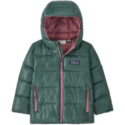 PATAGONIA BABY HILOFT DOWN SWEATER HOODY PINYON GREEN 23