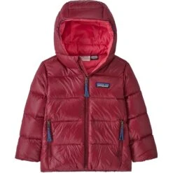 PATAGONIA BABY HILOFT DOWN SWEATER HOODY WAX RED 23