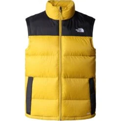 THE NORTH FACE M DIABLO DOWN VEST MINERAL GOLD/TNF BLACK 23