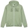 PICTURE BASEMENT ZIP HOODIE M GREEN SPRAY 23
