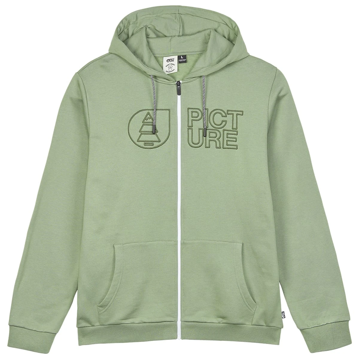 PICTURE BASEMENT ZIP HOODIE M GREEN SPRAY 23 1 PICTURE BASEMENT ZIP HOODIE M GREEN SPRAY 23