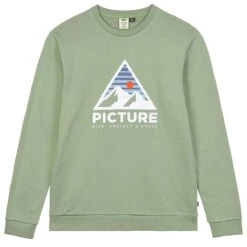 PICTURE AUTHENTIC CREW M GREEN SPRAY 23
