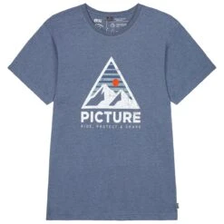 PICTURE AUTHENTIC TEE DARK BLUE MELANGE 23