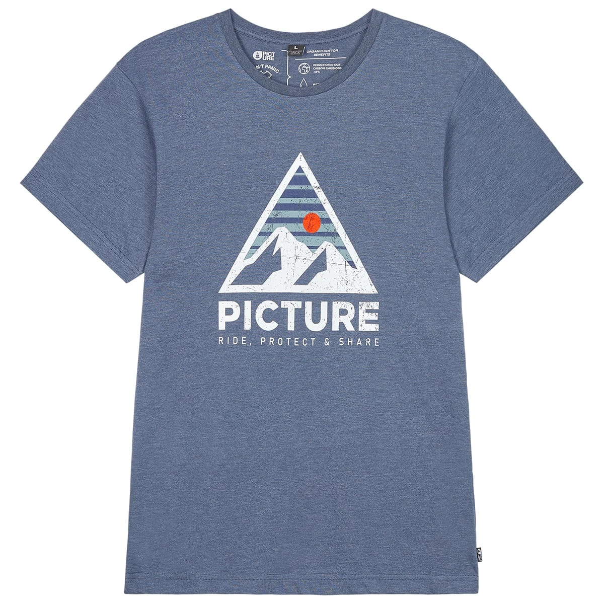PICTURE AUTHENTIC TEE DARK BLUE MELANGE 23 1 PICTURE AUTHENTIC TEE DARK BLUE MELANGE 23
