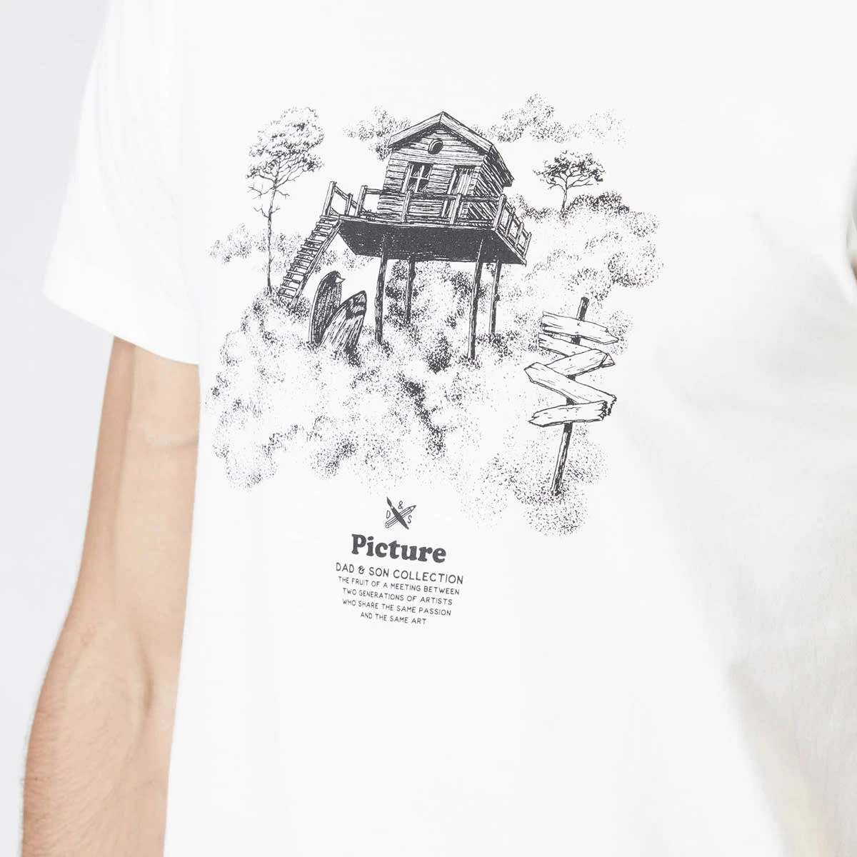 PICTURE D&S SURF CABIN TEE NATURAL WHITE 23 5 PICTURE D&S SURF CABIN TEE NATURAL WHITE 23 – Image 5