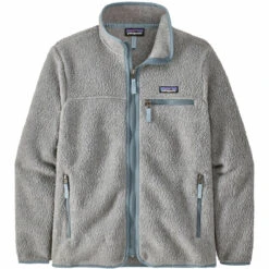 PATAGONIA W'S RETRO PILE JKT SALT GREY W/LIGHT PLUME GREY 23