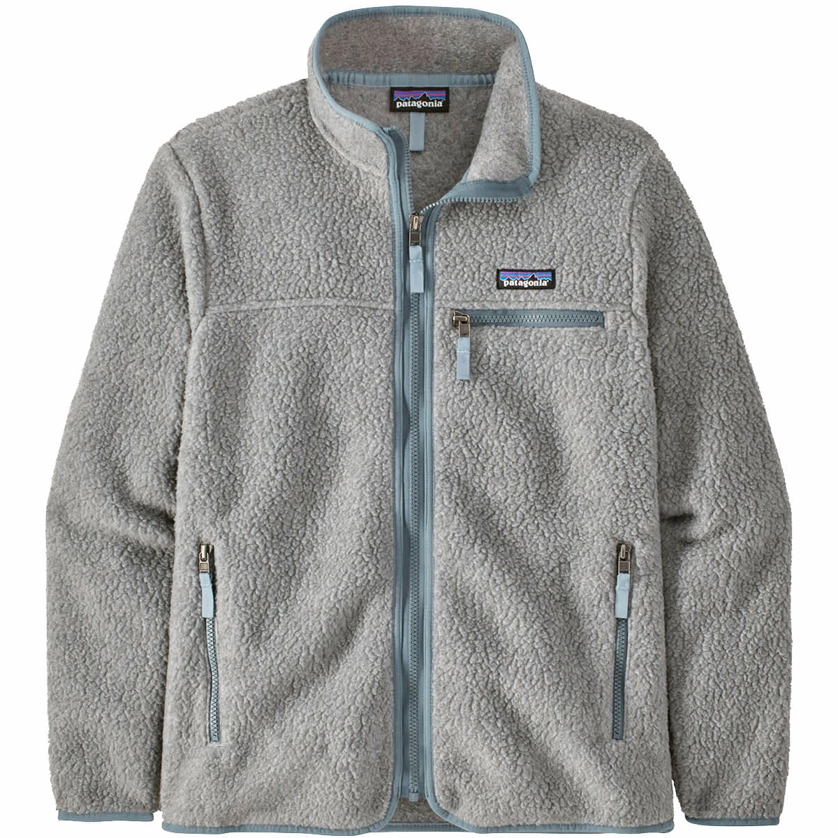 PATAGONIA W'S RETRO PILE JKT SALT GREY W/LIGHT PLUME GREY 23 1 PATAGONIA W'S RETRO PILE JKT SALT GREY W/LIGHT PLUME GREY 23