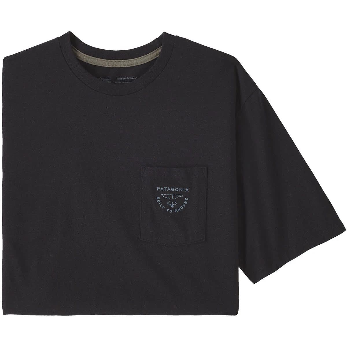 PATAGONIA M'S FORGE MARK CREST POCKET RESPONSIBILI- TEE INK BLACK 23 3 PATAGONIA M'S FORGE MARK CREST POCKET RESPONSIBILI- TEE INK BLACK 23 – Image 3
