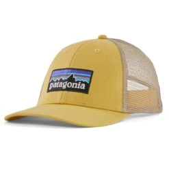 PATAGONIA P-6 LOGO LOPRO TRUCKER HAT SURFBOARD YELLOW 23