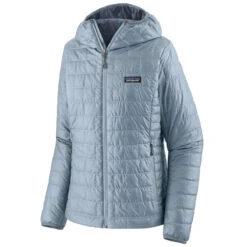 PATAGONIA W'S NANO PUFF HOODY STEAM BLUE 23