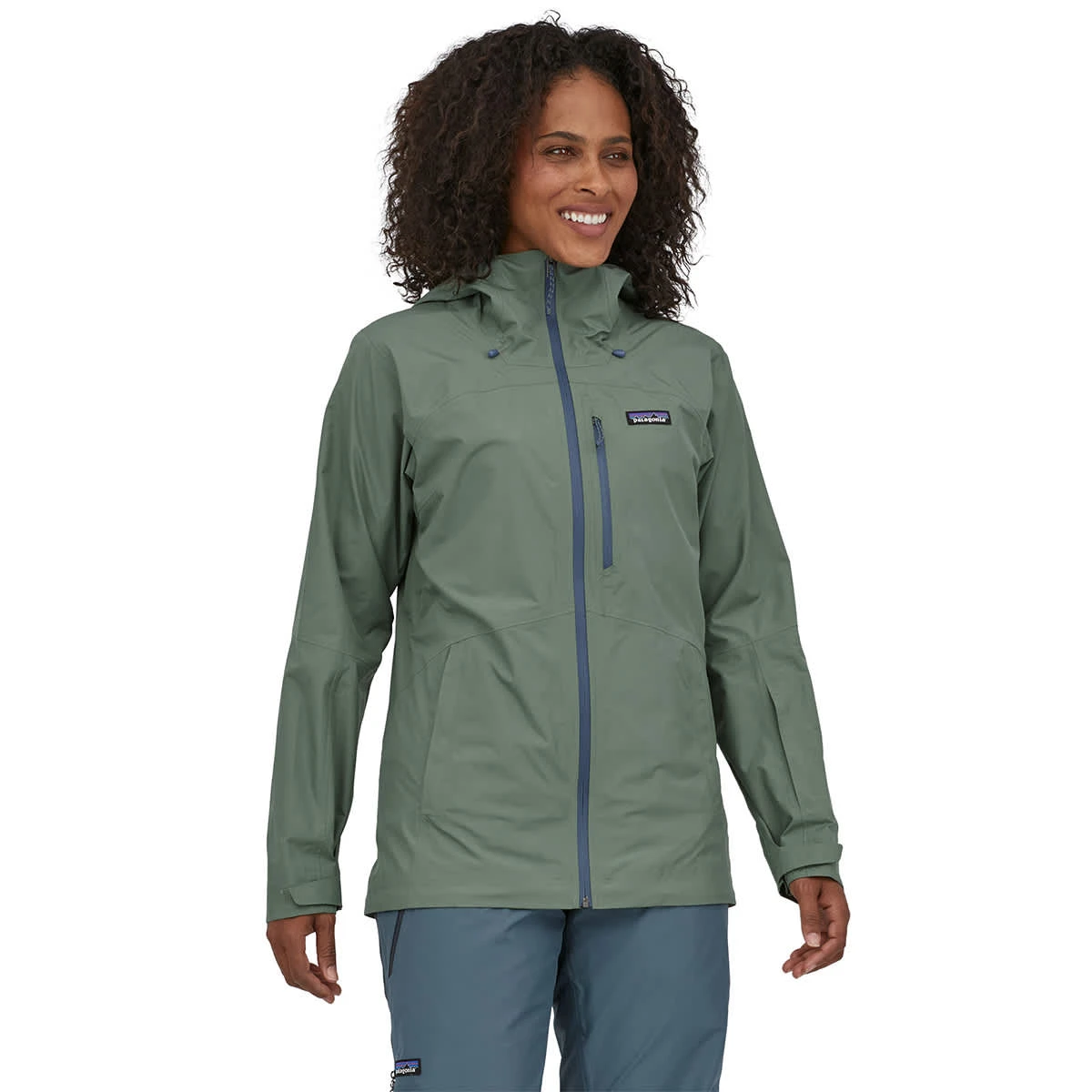 PATAGONIA W'S POWDER TOWN JKT HEMLOCK GREEN 23 2 PATAGONIA W'S POWDER TOWN JKT HEMLOCK GREEN 23 – Image 2
