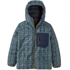 PATAGONIA K'S REVERSIBLE DOWN SWEATER HOODY TREELINE: NEW NAVY 23 5 PATAGONIA K'S REVERSIBLE DOWN SWEATER HOODY TREELINE: NEW NAVY 23 -Vêtements De Ski Boutique 9 128294 68640 tlne 03