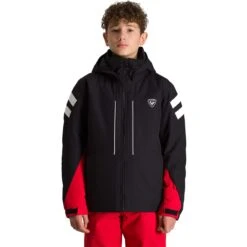 ROSSIGNOL BOY SKI JKT BLACK 23