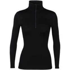 ICEBREAKER 260 TECH LS HALF ZIP W BLACK 23