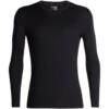 ICEBREAKER MERINO 200 OASIS LS CREWE BLACK 23