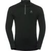 ODLO T-SHIRT ML 1/2 ZIP NATURAL BLACK 23