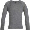 ICEBREAKER KIDS 200 OASIS LS CREWE GRITSTONE HEATHER 23