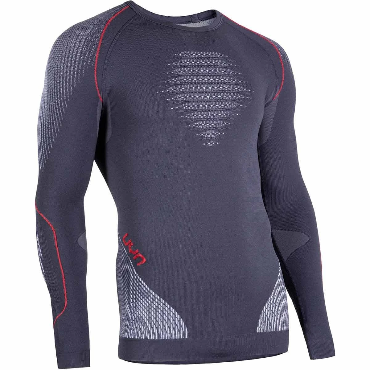 UYN EVOLUTYON UW SHIRT LG_SL CHARCOAL/WHITE/RED 22 2 UYN EVOLUTYON UW SHIRT LG_SL CHARCOAL/WHITE/RED 22 – Image 2