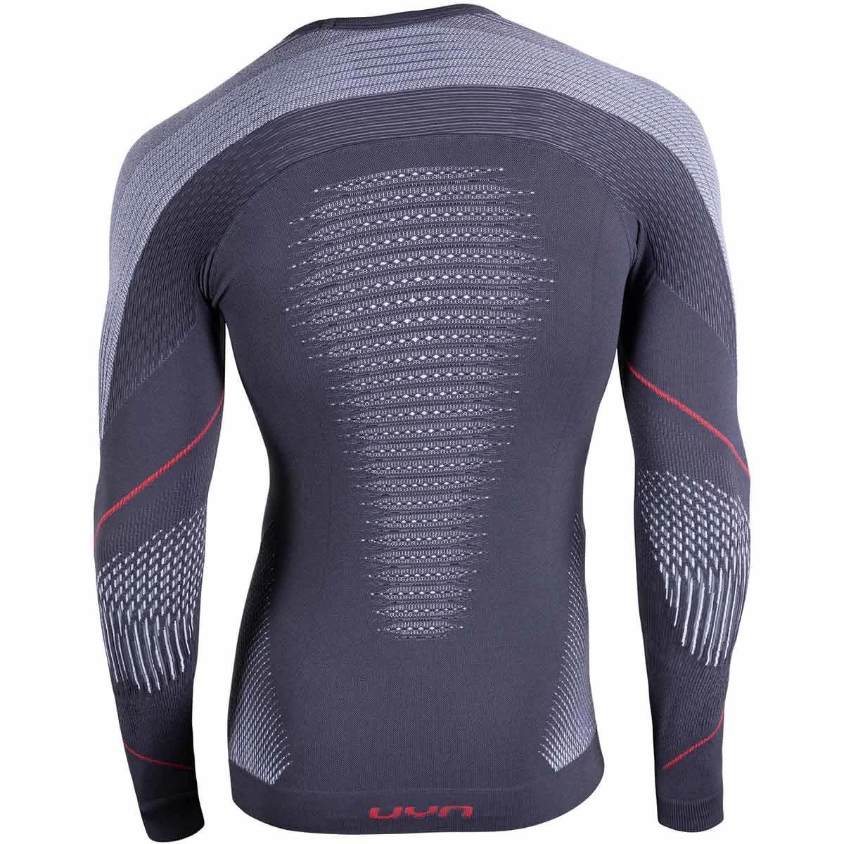 UYN EVOLUTYON UW SHIRT LG_SL CHARCOAL/WHITE/RED 22 3 UYN EVOLUTYON UW SHIRT LG_SL CHARCOAL/WHITE/RED 22 – Image 3