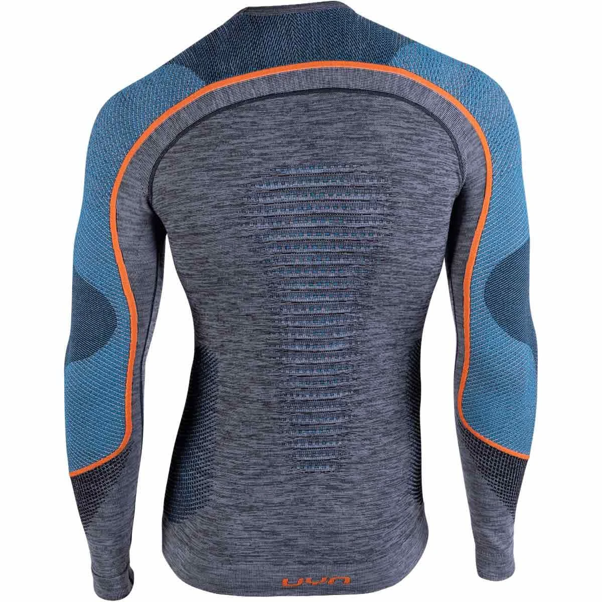 UYN AMBITYON UW SHIRT LG SL BLK/ATLANTIC/ORANGE SHINY 22 3 UYN AMBITYON UW SHIRT LG SL BLK/ATLANTIC/ORANGE SHINY 22 – Image 3