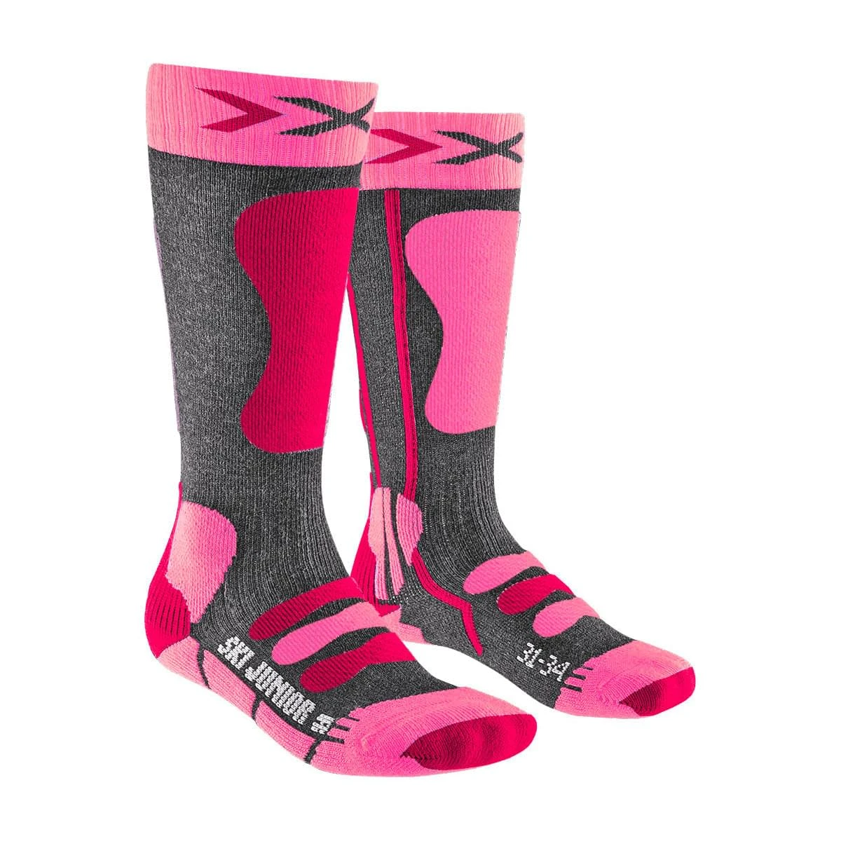 X-SOCKS SKI JUNIOR 4.0 ANTHRACITE MELANGE/FLUO PINK 23 1 X-SOCKS SKI JUNIOR 4.0 ANTHRACITE MELANGE/FLUO PINK 23