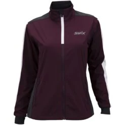 SWIX CROSS JACKET WOMEN DARK AUBERGINE 22