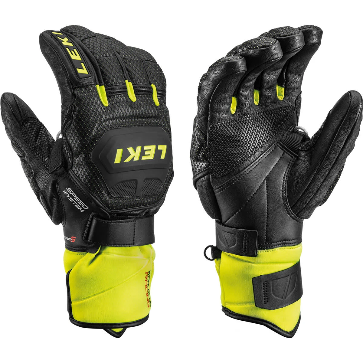 LEKI GANTS WC RACE FLEX SS NOIR/JAUNE 23 1 LEKI GANTS WC RACE FLEX SS NOIR/JAUNE 23