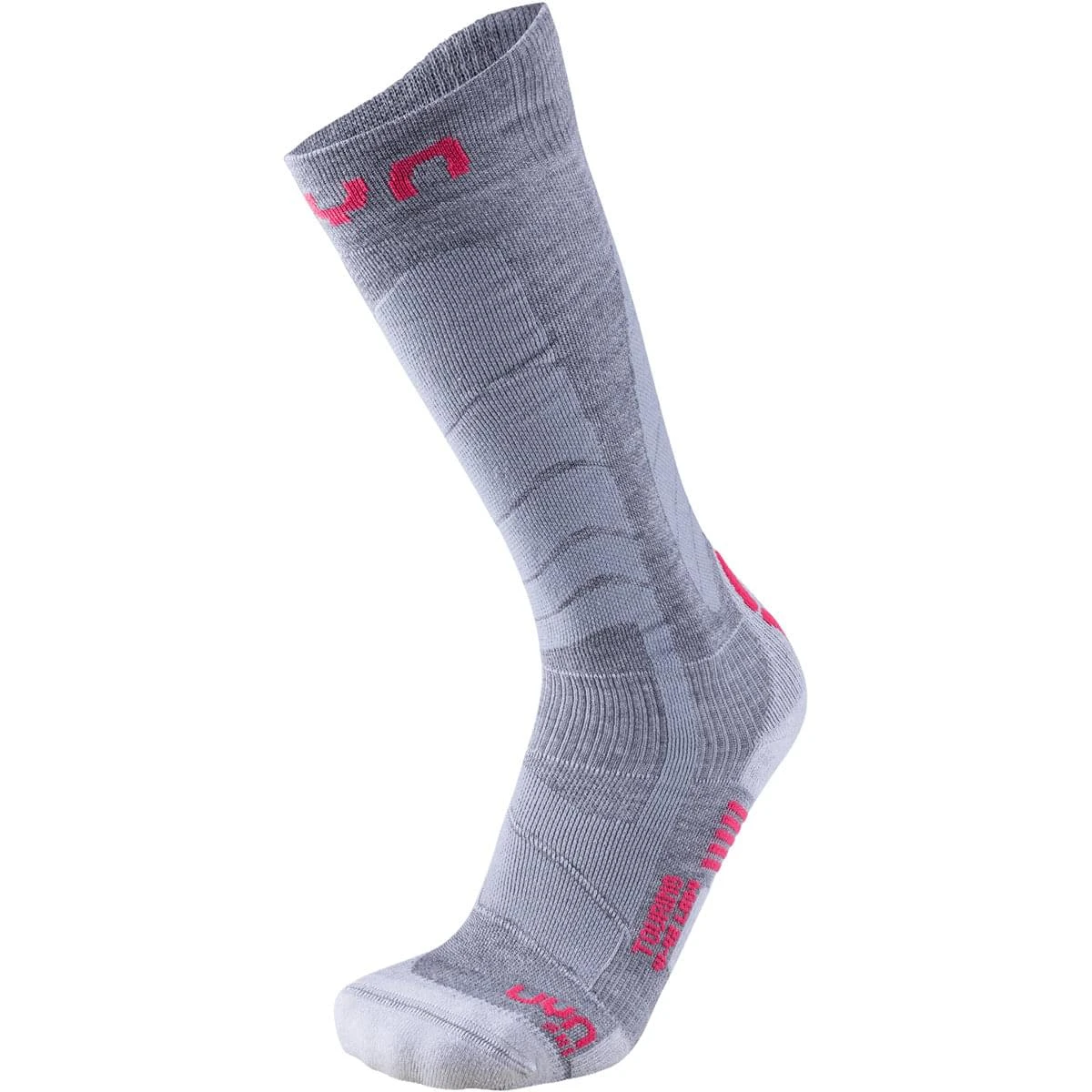 UYN LADY SKI TOURING SOCKS SILVER/FUCHSIA 23 1 UYN LADY SKI TOURING SOCKS SILVER/FUCHSIA 23