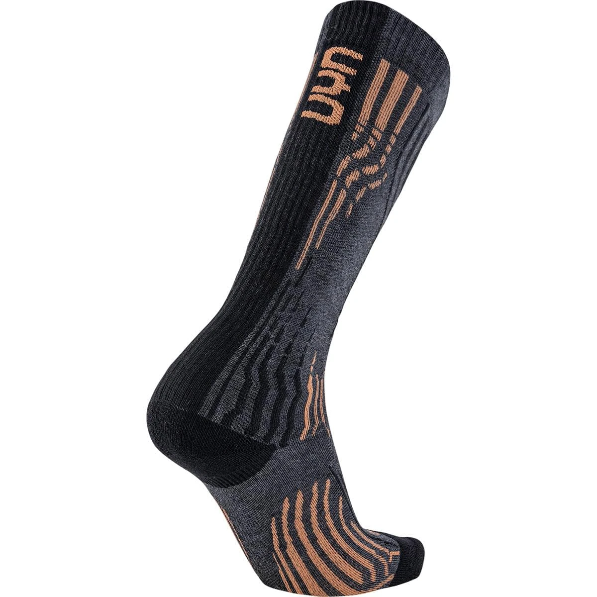 UYN LADY SKI CASHMERE SOCKS GREY STONE/COPPER 23 2 UYN LADY SKI CASHMERE SOCKS GREY STONE/COPPER 23 – Image 2