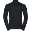 ODLO ACTIVE WARM ECO BL TOP TURTLE NECK L/S HALF ZIP BLACK 23