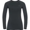 ODLO PERFORMANCE WARM ECO BL TOP CREW NECK L/S W BLK/NEW ODLO GRAPHITE GREY 23
