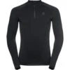 ODLO PERFORMANCE WARM ECO BL TOP TURTLE NECK L/S HALF ZIP BLK/NEW ODLO GRAPH GREY 23