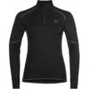 ODLO T-SHIRT ML 1/2 ZIP X-WARM W BLACK 23