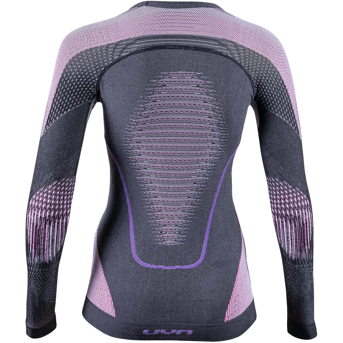 UYN LADY EVOLUTYON UW SHIRT LG SL MELANGE ANTHRACITE MELANGE/RASPBERRY/PURPLE 22 2 UYN LADY EVOLUTYON UW SHIRT LG SL MELANGE ANTHRACITE MELANGE/RASPBERRY/PURPLE 22 – Image 2