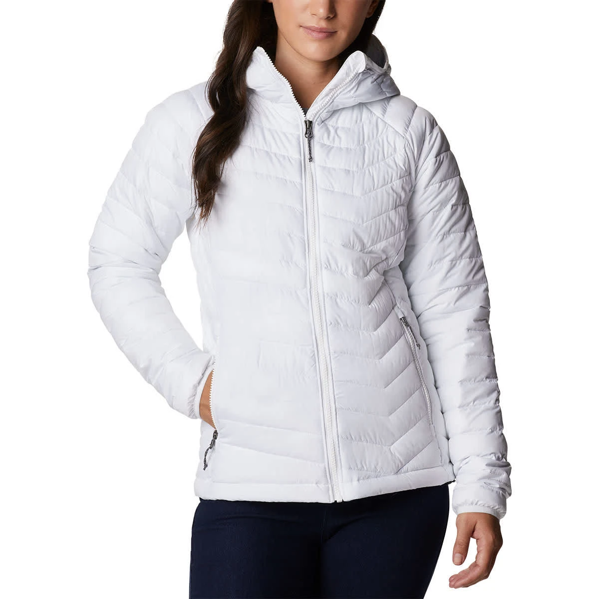 COLUMBIA EU POWDER LITE HDD JKT WHITE 22 1 COLUMBIA EU POWDER LITE HDD JKT WHITE 22