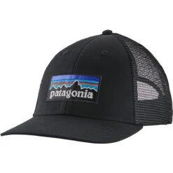 PATAGONIA P-6 LOGO LOPRO TRUCKER HAT BLACK 23