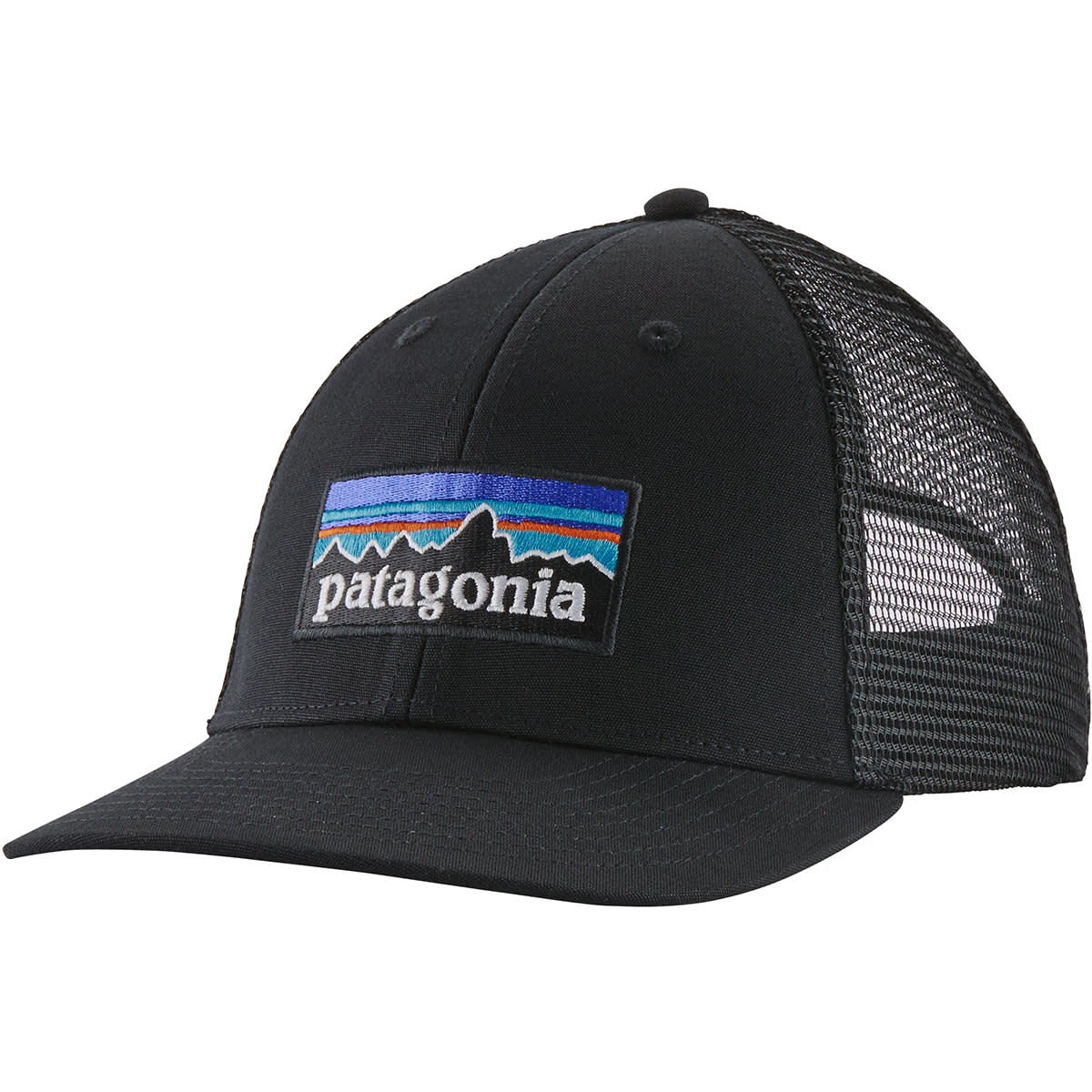 PATAGONIA P-6 LOGO LOPRO TRUCKER HAT BLACK 23 1 PATAGONIA P-6 LOGO LOPRO TRUCKER HAT BLACK 23