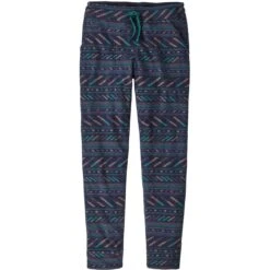 PATAGONIA W'S SNAP-T FLEECE PANT BERGY BITS: NEW NAVY 22