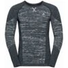 ODLO BLACKCOMB ECO BL TOP CREW NECK L/S BLACK SPACE DYE 23